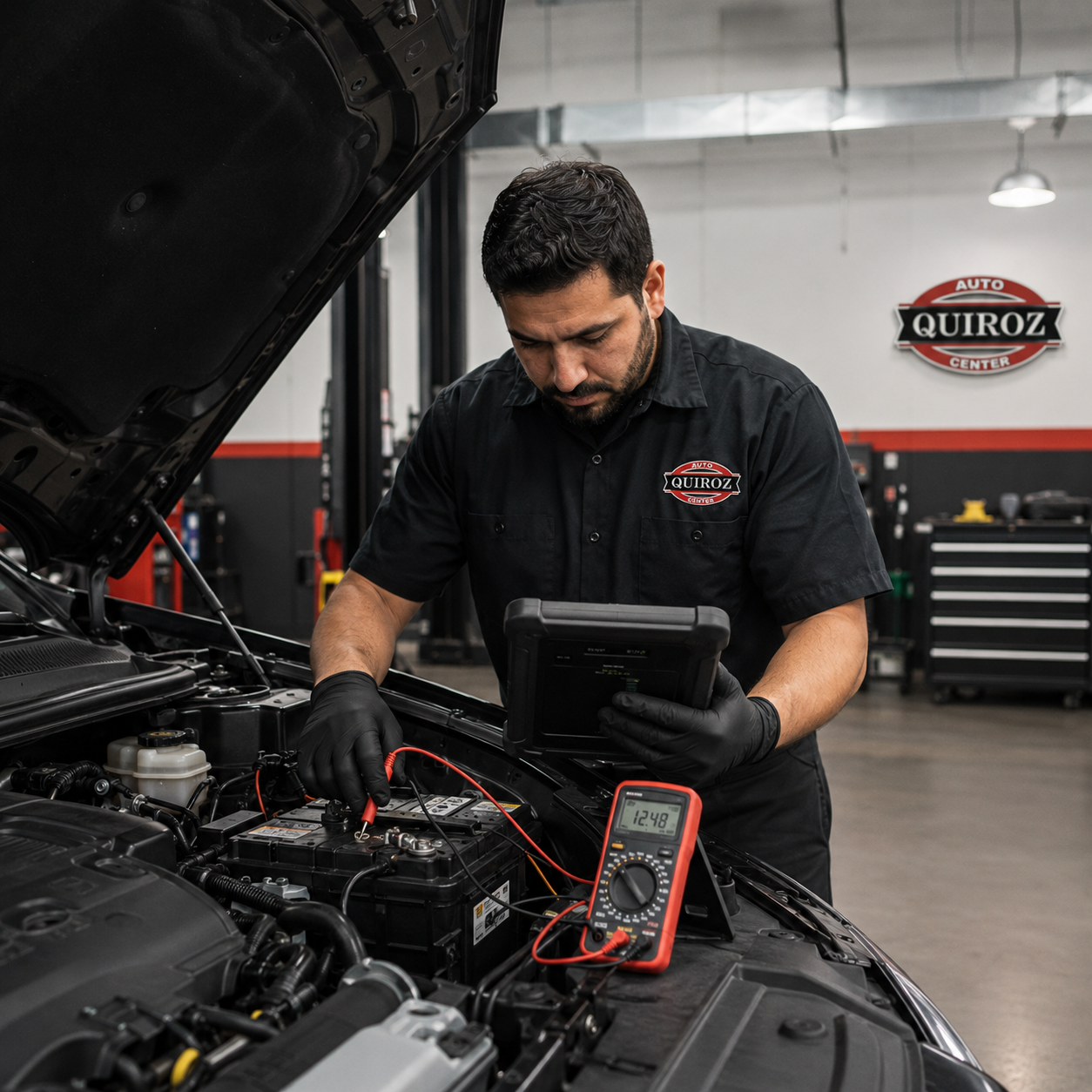 Quiroz Auto Heroes shop technician
