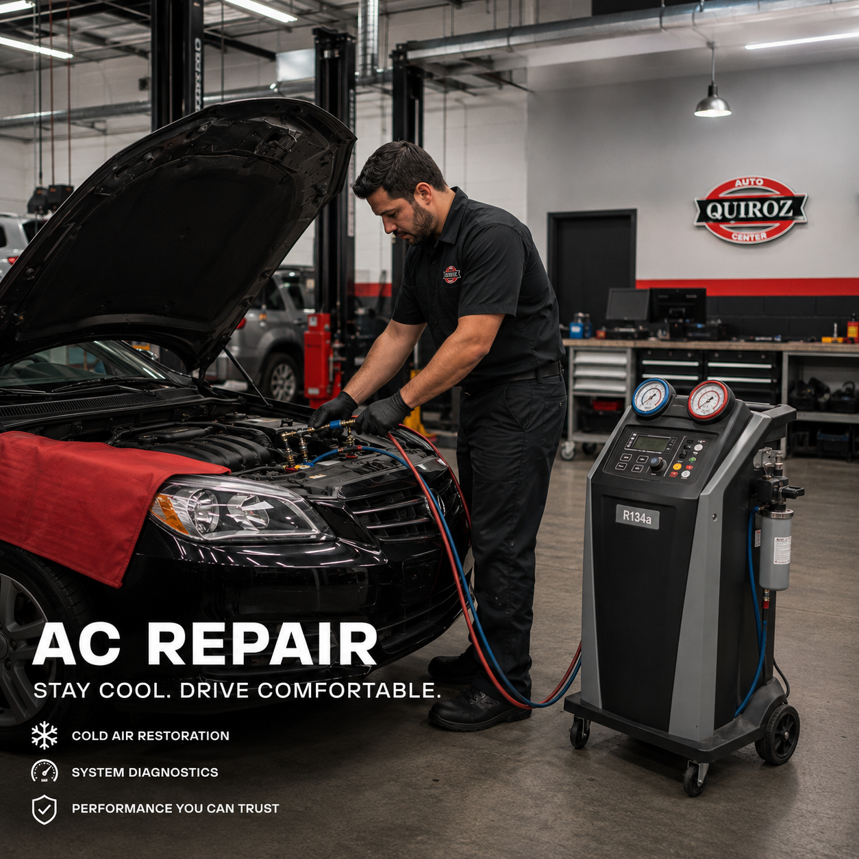 Quiroz Auto Heroes shop technician