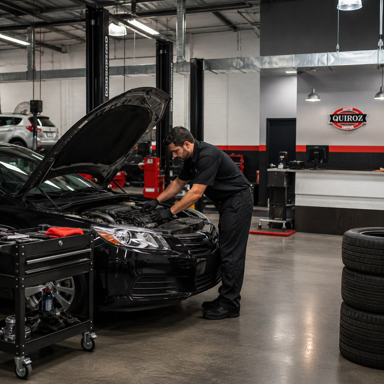 Quiroz Auto Heroes shop technician